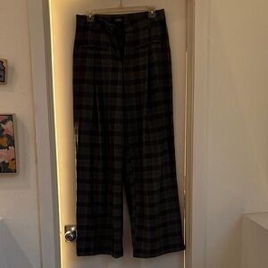 Cider Women's Black Plaid Pants